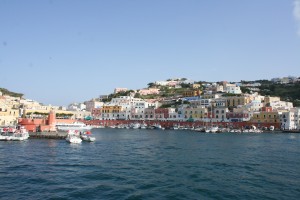 The Island of Ponza as we left.
